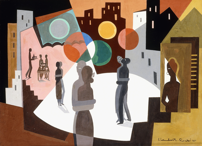 Le Bal Public, 1925 (oil on board)