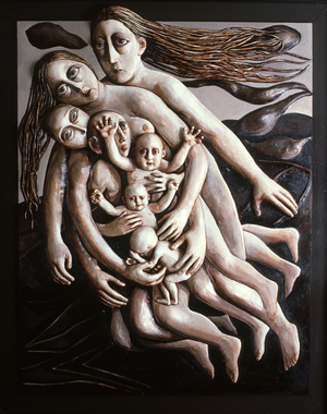 Seven Ages, 1985 (painted relief) 