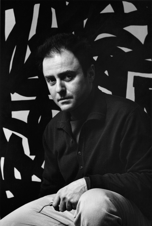 Jonathan Lasker , New York City, USA, 1996 (b/w photo)