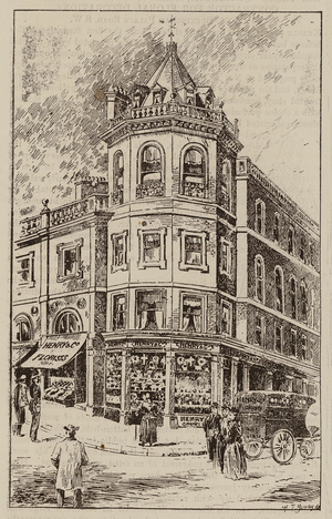 Messrs Henry and Co, Court Florists, Fruiterers, and Greengrocers, 175, Victoria Street, W (engraving)