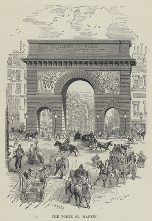 The Porte St Martin (engraving)