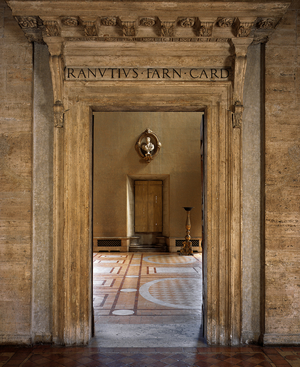 Renaissance - Architecture : Portal of the hall - Farnese palace, Rome, Italy