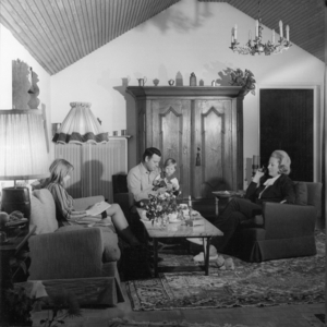 Family, 1950s (b/w photo)