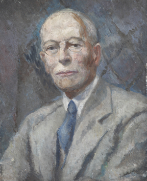 An Unknown Man wearing Spectacles (oil on canvas)