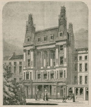 Saville House, Lecester Square, London (engraving)