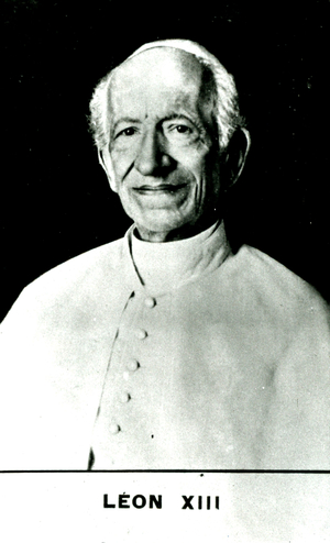 pope Leo XIII, c.1900 (b/w photo)