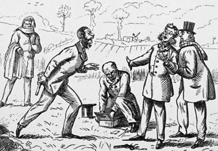 The settling of a quarrel, 1850