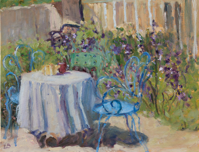 Garden in June, 2022 (oil on board)