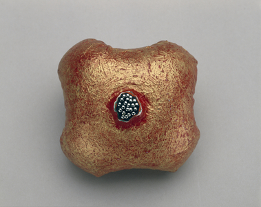 Brooch, 1975 (vinyl, acrylic, and silver)