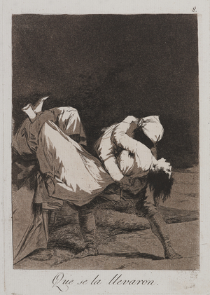 They Carried Her Off! (Que se la llevaron!), 1797-98 (etching and aquatint)