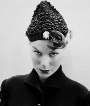 Hat (Astrakan) by Jacques Fath August 21, 1955
