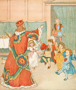 The King of Hearts Called for Those Tarts (colour litho)