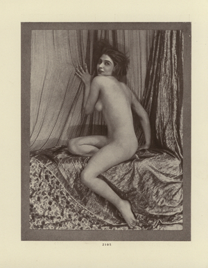 Page from La Beaute, Album XXVII, c 1910-20 (b/w photo)