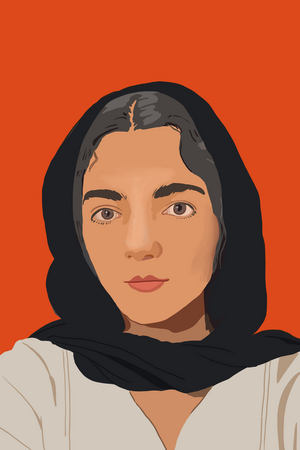 Black Scarf, 2022 (digital)