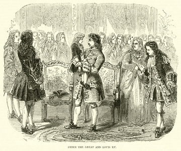 Peter the Great and Louis XV (engraving)