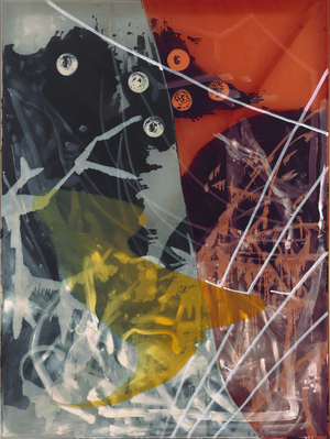 Helena's Australia, 1988 (synthetic resin & acrylic on fabric)