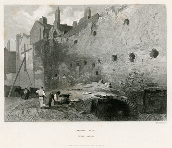 London Wall, Tower Postern (engraving)