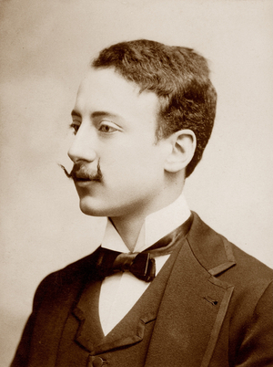 Gabriele D'Annunzio, 1897 (b/w photo)