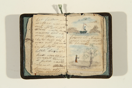 Story beginning “There once was a little girl and her name was Ane, c.1828 (pen & ink and w/c on paper)