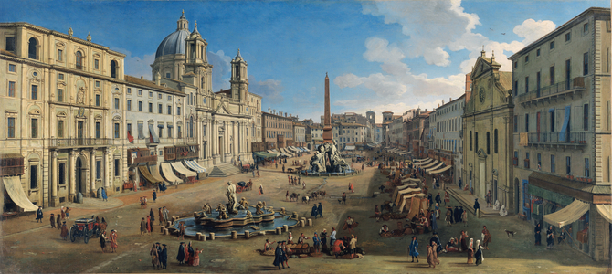 Piazza Navona, Rome, 1699 (oil on canvas)