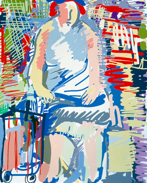 Women with Cart (computer graphics)