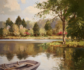 The Lake at Mount Stewart with Tir Nan Og