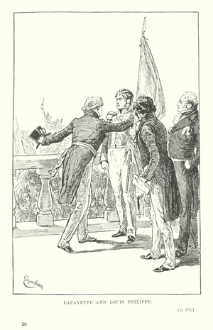 Lafayette and Louis Philippe (litho)