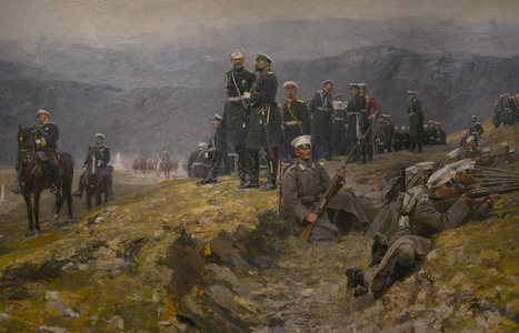 Manoeuvres, detail, 1899 (oil painting)