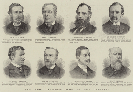 The New Ministry, "Not in the Cabinet" (engraving)
