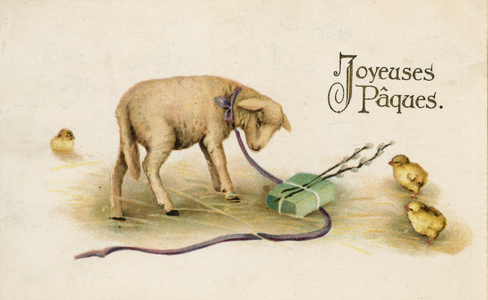 French easter card (chromolitho)