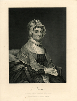 Abigail Adams, 1873 (engraving)