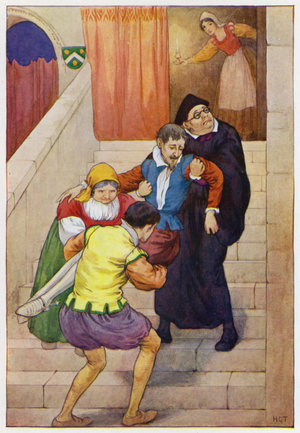 Illustration for Don Quixote (colour litho)