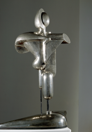 Abstract figure (bronze, nickel-plated)