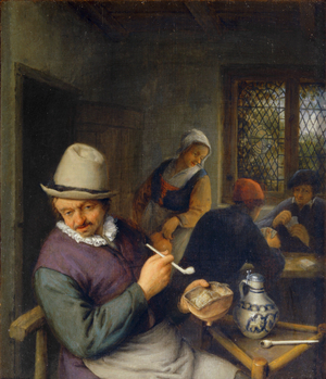 Le fumeur dans une taverne …
