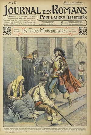 Les Trois Mousquetaires by Alexandre Dumas (colour litho)