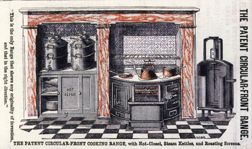 Ovens Cookers Magazine, advert, UK, 1890s