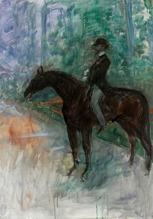 Le Comte Alphonse de Toulouse-Lautrec (Count de Toulouse-Lautrec on Horseback), 1883 (oil on canvas)
