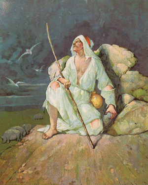 The Prodigal Son (colour litho)
