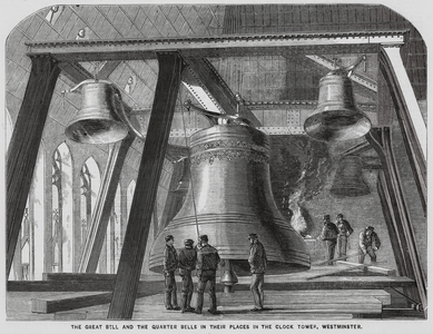Bells of the Palace of Westminster, London (engraving)