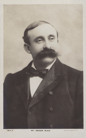 Andrew Black, Scottish baritone (b/w photo)