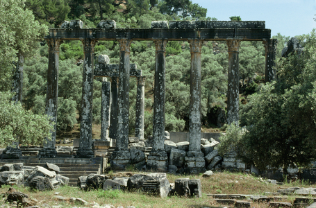 A peripteros of Corinthian columns