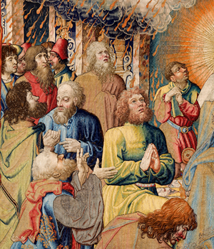 Flemish tapestry. Passion of Jesus (Pasión de Cristo o Pasión del Señor Pentecostés). National Heritage (Patrimonio Nacional) inv 10005817.