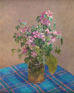 Wild Mallow, 1934 (oil on panel)