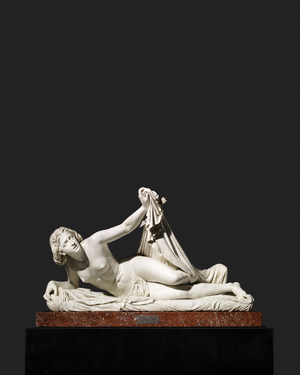 Love and Modesty, 1860 (marble)