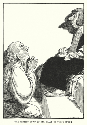 The veriest lowt of all shall be their judge (litho)