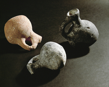 Three small jugs from a tomb in Bethlehem, Israel