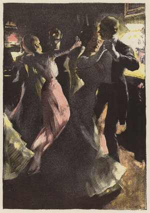 The Dansant (colour litho)