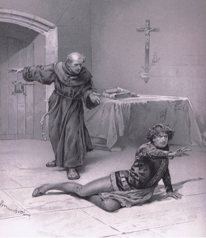 "Live here in heaven, and may look at her"., illustration from'Romeo and Juliet', (litho)