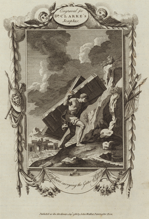Samson carrying the Gates of Gaza (engraving)