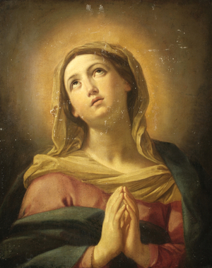 The Virgin Mary Praying (oil on canvas)